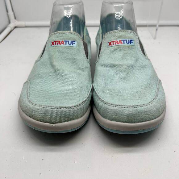 XTRATUF Shoes Womens 9.5 Sheng Fu Deck Slip Resistant Turquoise Blue Loafers - Picture 5 of 9